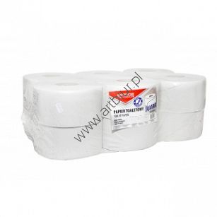 Papier toaletowy makulaturowy Jumbo 1-warstwowy, 120m, 12szt., biały Office Products