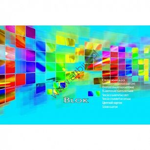 Blok techniczny A5 15 kartek, kolorowy Premium Kreska