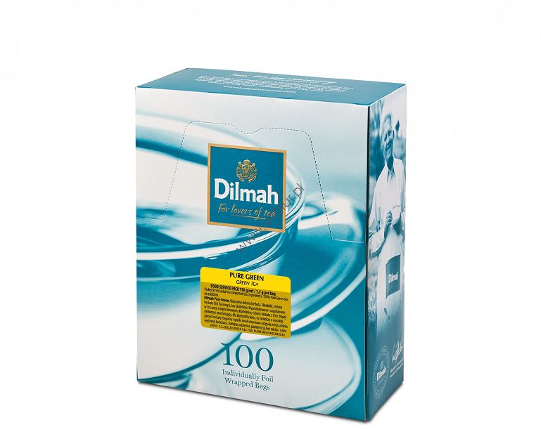 Herbata Dilmah PURE GREEN TEA zielona 1,5g x 100 kopert