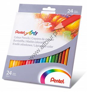 Kredki ołówkowe CB8 Pentel 24 kolory