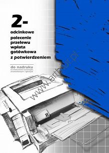 Druk F-111-2 2-odcinkowe polecenie przelewu A4 teczka 100 kartek Michalczyk i Prokop