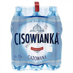 Woda Cisowianka gazowana 1,5 litra