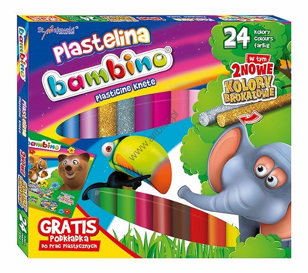 Plastelina Bambino 24 kolory