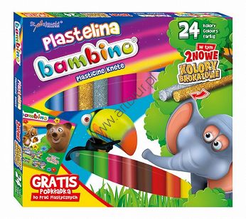 Plastelina Bambino 24 kolory