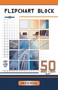 Blok Flipchart 50 kartek kratka Interdruk