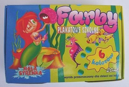 Farby plakatowe 6 kolorów El-Łuk 20ml