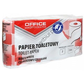 Papier toaletowy celuloza 2 warstwowy, biały 8 rolek Office Products
