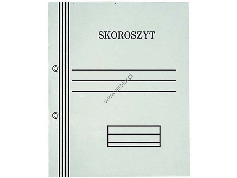 Skoroszyt oczkowy biały A4 1/1 pełny, 350g 50szt