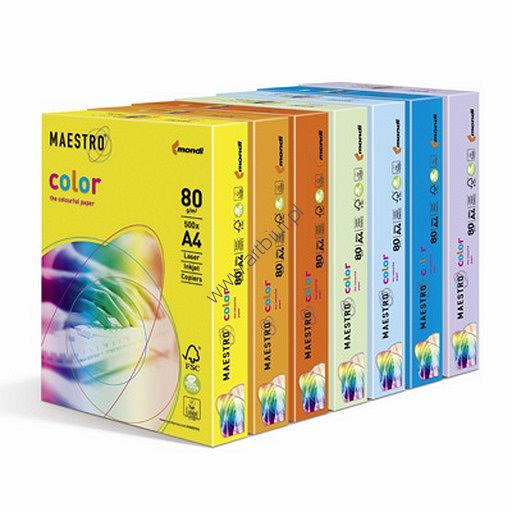 Papier kolorowy A4 80g Maestro Color, 500 arkuszy