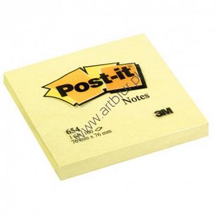 Karteczki samoprzylepne 76x76mm 3M Post-it 654 100 kartek