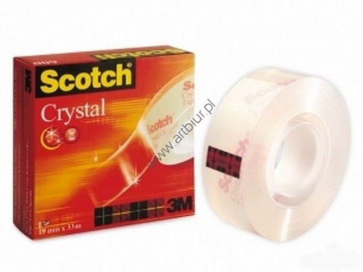 Taśma klejąca 19mm 33m Scotch Crystal Clear 600