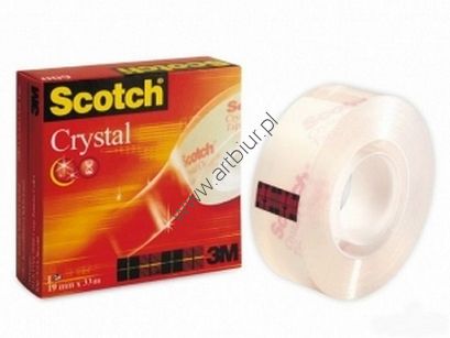 Taśma klejąca 19mm 33m Scotch Crystal Clear 600