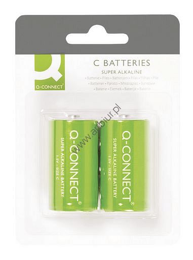 Baterie super-alkaliczne C Q-Connect 1,5V, LR14, 2szt.