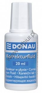 Korektor w płynie Donau z pędzelkiem 20ml 