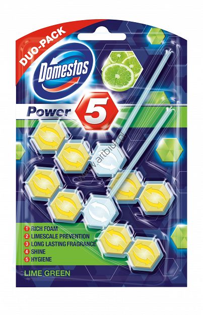 Zawieszka do toalety kostka POWER 5 Domestos duo 7x2x55g