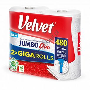 Ręcznik Velvet Jumbo duo 2 warstwowy 2 rolki