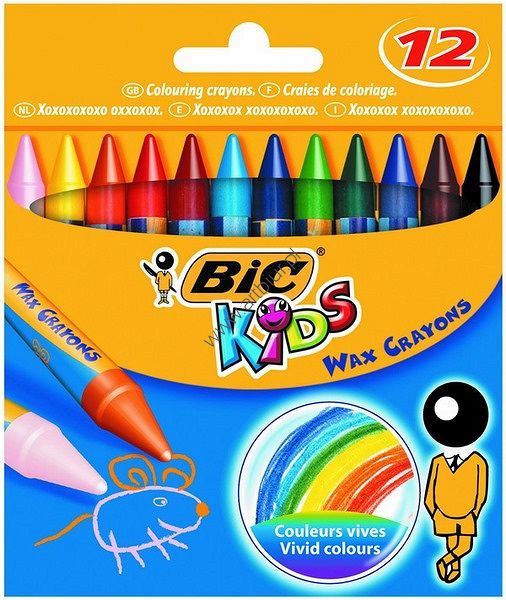 Kredki woskowe Wax Crayons 12 kolorów