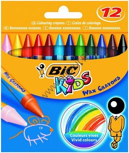 Kredki woskowe Wax Crayons 12 kolorów