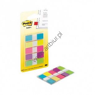 Zakładki indeksujace 3M Post-it 683-5CB 12x43mm 5 kolorów po 20szt.