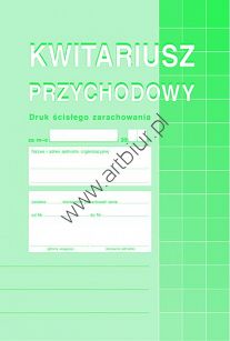 Druk 400-3 Kwitariusz przychodowy numerowany A5 Michalczyk i Prokop