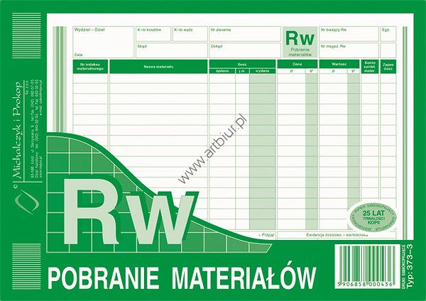 Druk 373-3 Pobranie materiałów A5 Michalczyk i Prokop