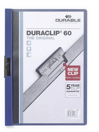 Skoroszyt zaciskowy Durable A4 Duraclip, do 60 kartek