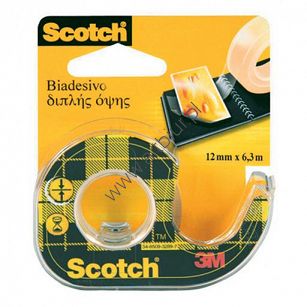 Taśma dwustronnie klejąca przezroczysta Scotch 12mm x 6,3m