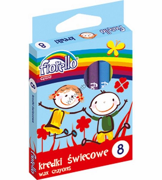 Kredki świecowe Fiorello 8 kolorów