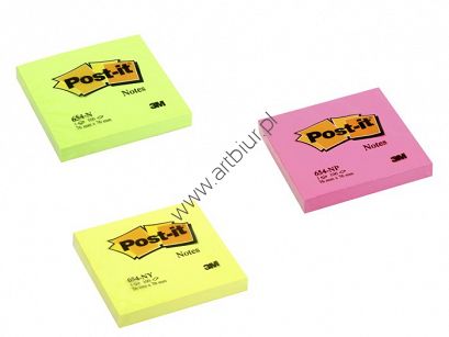 Karteczki samorzylepne Post-it 654N 76x76mm 100 kartek