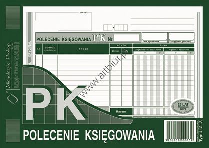 Druk 412-3 Polecenie Księgowania A5 Michalczyk i Prokop