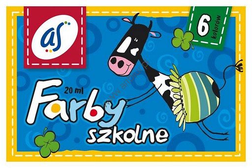 Farby plakatowe 6 kolorów AS 20ml 