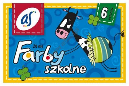 Farby plakatowe 6 kolorów AS 20ml 