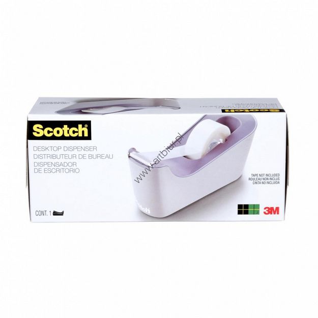 Podajnik do taśm Scotch C-18L lawendowy + taśma Magic 19mmx33m