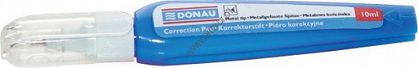 Korektor w piórze Donau z metalową końcówką, 10ml
