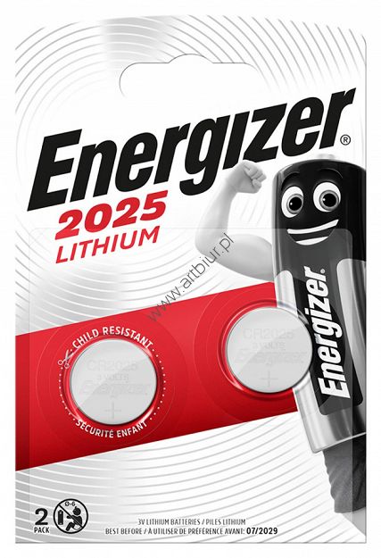 Bateria CR2025 3V Energizer 2 sztuki