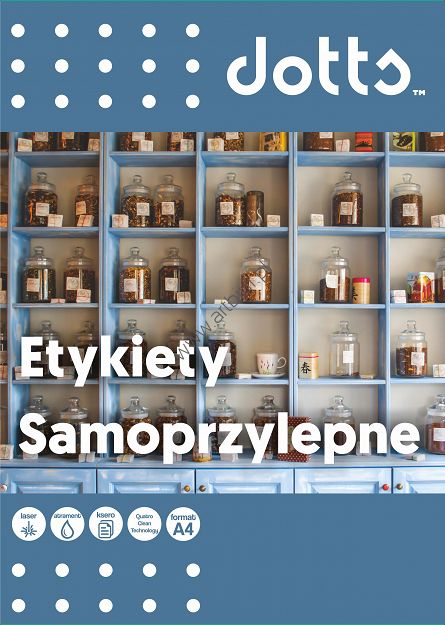 Etykiety samoprzylepne A4 Dotts 100 ark.