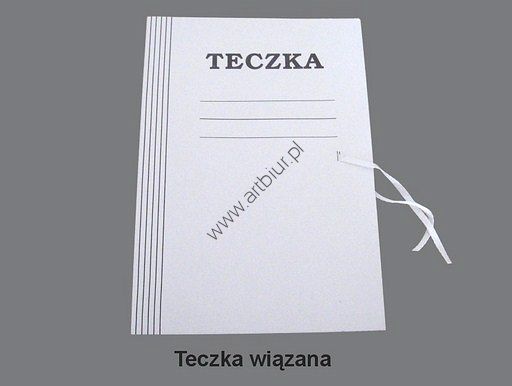 Teczka wiązana A4 350g biała z nadrukiem ARO 