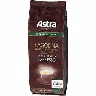 Kawa Astra Łagodna 100% Arabica Espresso ziarno 1 kg