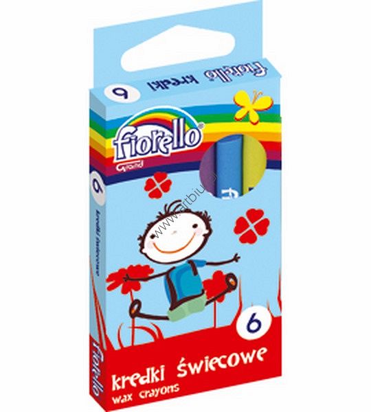 Kredki świecowe Fiorello 6 kolorów