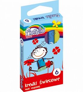 Kredki świecowe Fiorello 6 kolorów