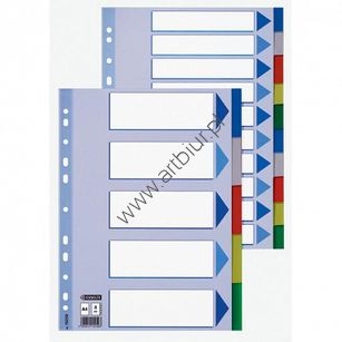 Przekładki do segregatora A4 12 kart PP Esselte plastikowe kolorowe