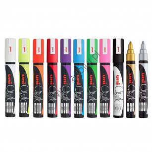 Marker kredowy UNI Chalk PWE-5M z okrągłą końcówką