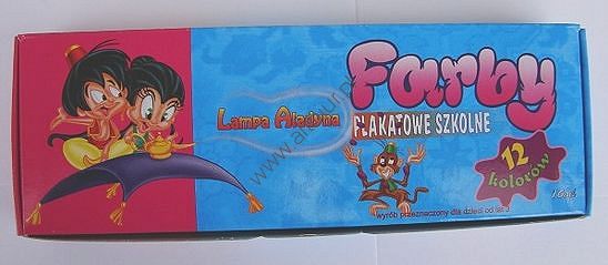 Farby plakatowe 12 kolorów EL-ŁUK 10ml
