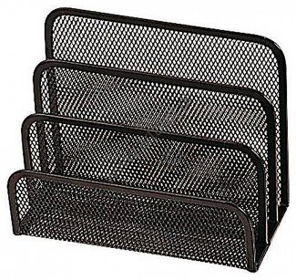 Sorter do korespondencji metalowy siatka Q-Connect, 3 przegródki 170x135x83mm