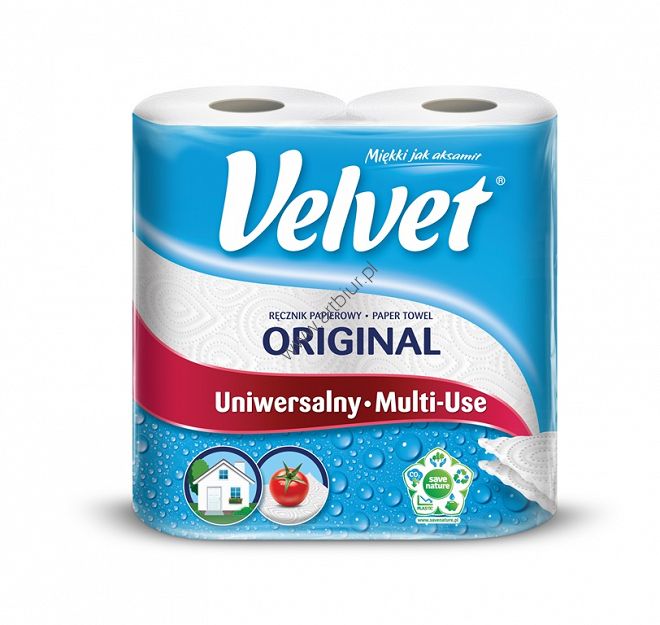 Ręcznik papierowy VELVET uniwersalny 2 rolki