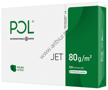 Papier ksero A4 POLJET 80g klasa białości A 166