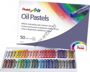 Pastele olejne PHN-50 Pentel 50 kolorów