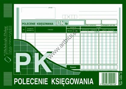 Druk 439-3 PK Polecenie księgowania A5 Michalczyk i Prokop