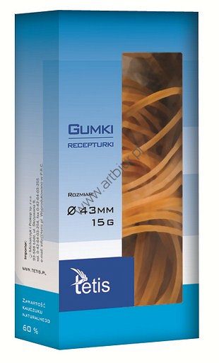 Gumka recepturka Tetis15g, 43mm