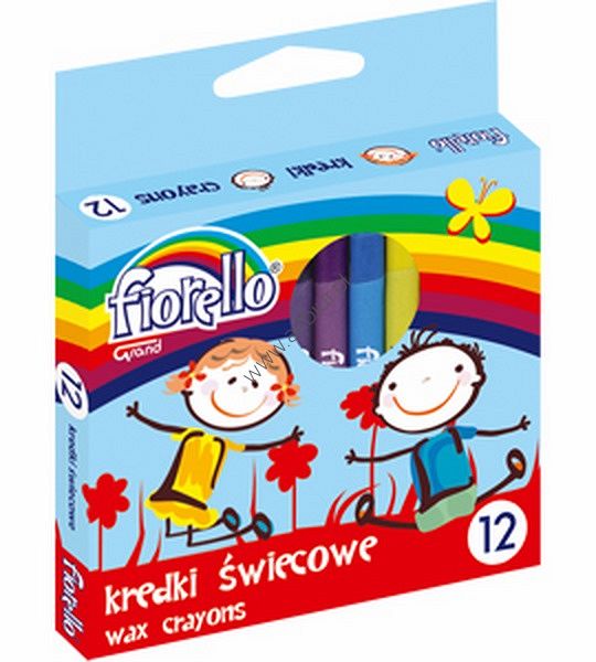 Kredki świecowe Fiorello 12 kolorów